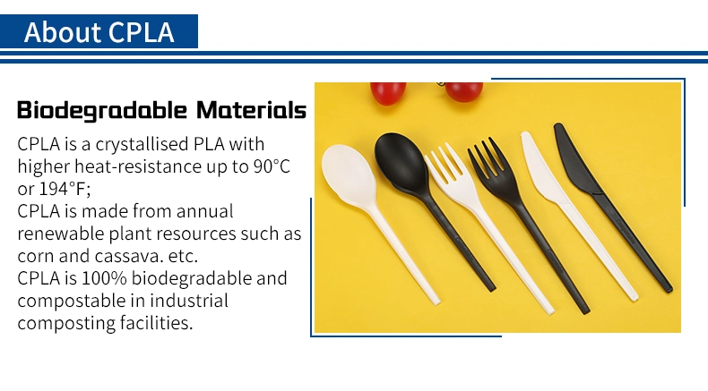 Quanhua Bio-Cornstarch L Environmentally Degradable Disposable Hot - Selling Tableware Disposable Cutlery