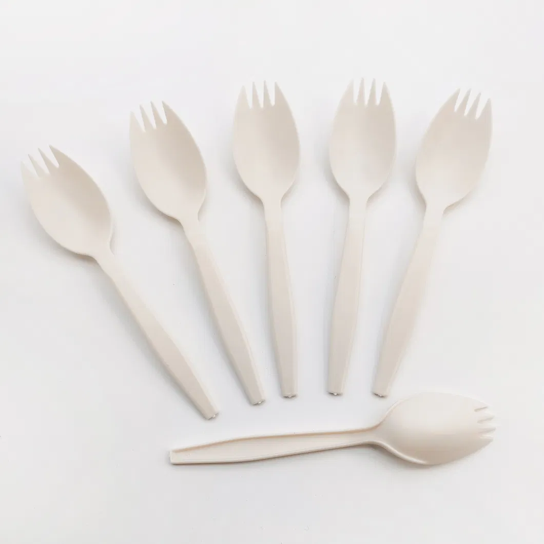 Fried Packaging PARA Comida China Cornstarch Durable Tableware Set Biodegradable Corn Starch Cutlery